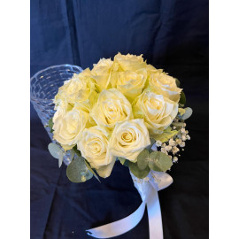 White Rose Bridal Bouquet
